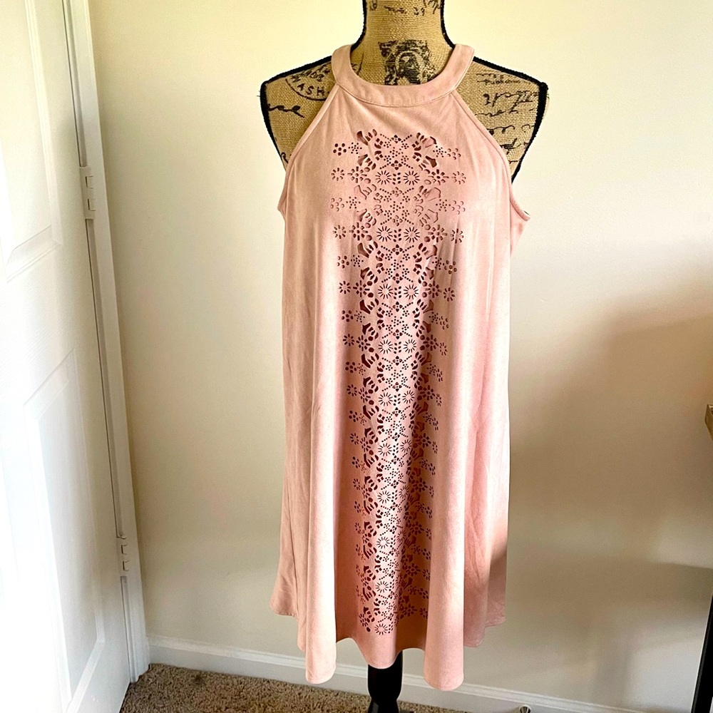 Altar’d State Pink Halter Dress Sz L